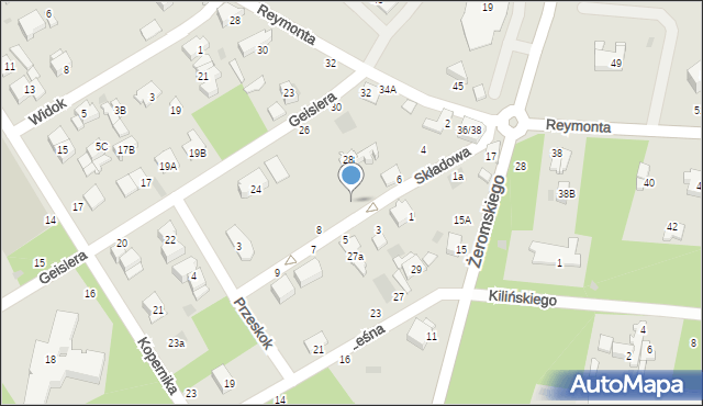 Otwock, Składowa, 6a, mapa Otwock