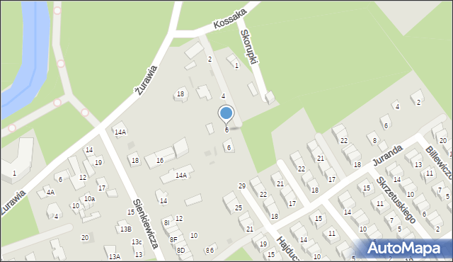 Otwock, Skorupki Ignacego Jana, ks., 6, mapa Otwock