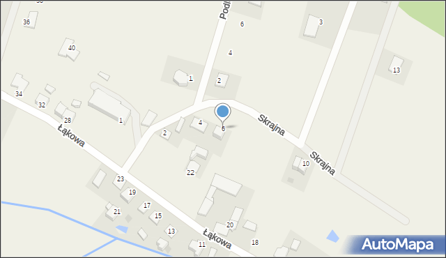 Pacółtowo, Skrajna, 6, mapa Pacółtowo