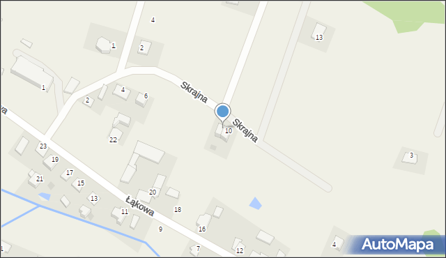 Pacółtowo, Skrajna, 8, mapa Pacółtowo