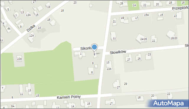 Pęcice Małe, Skowronków, 4, mapa Pęcice Małe