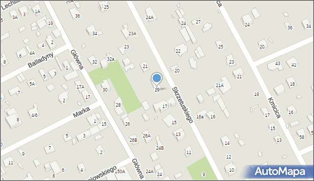 Piaseczno, Skrzetuskiego, 19, mapa Piaseczno