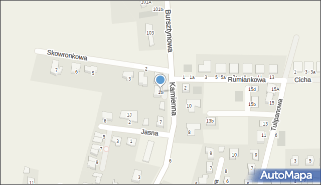 Piecowice, Skowronkowa, 1b, mapa Piecowice