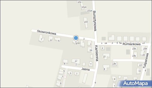 Piecowice, Skowronkowa, 3, mapa Piecowice