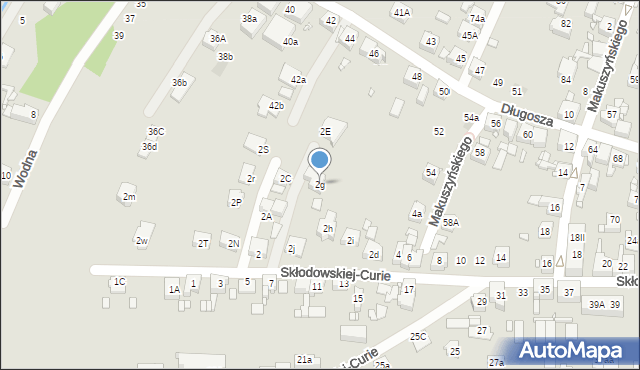 Piekary Śląskie, Skłodowskiej-Curie Marii, 2g, mapa Piekary Śląskie