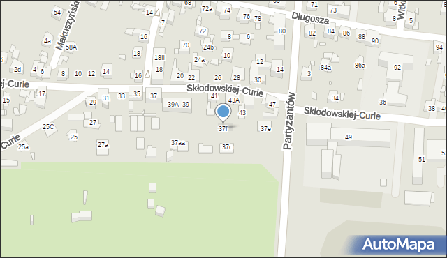 Piekary Śląskie, Skłodowskiej-Curie Marii, 37f, mapa Piekary Śląskie