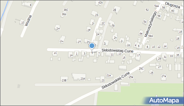 Piekary Śląskie, Skłodowskiej-Curie Marii, 5, mapa Piekary Śląskie