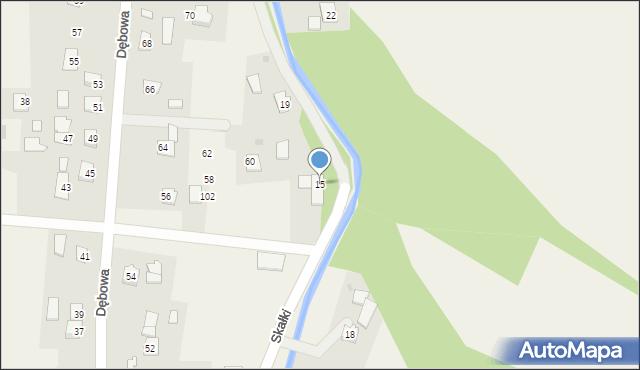 Pielnia, Skałki Mikołaja, 15, mapa Pielnia