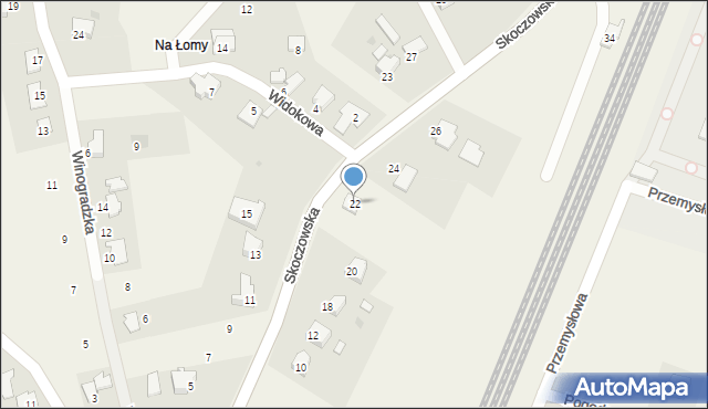 Pierściec, Skoczowska, 22, mapa Pierściec