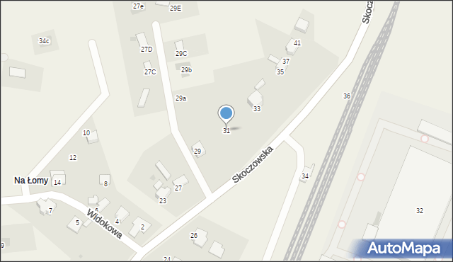 Pierściec, Skoczowska, 31, mapa Pierściec