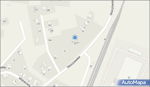 Pierściec, Skoczowska, 33, mapa Pierściec