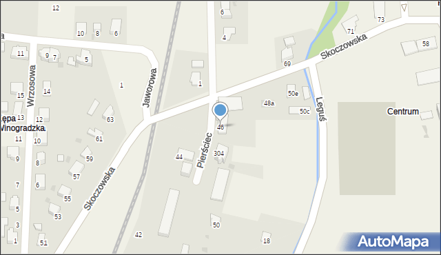 Pierściec, Skoczowska, 46, mapa Pierściec