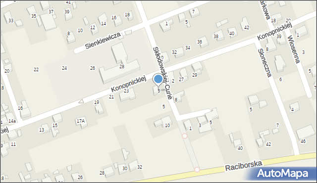 Pietrowice Wielkie, Skłodowskiej-Curie Marii, 3, mapa Pietrowice Wielkie