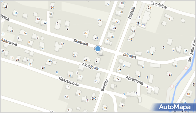 Pisarzowice, Skotnica, 1, mapa Pisarzowice