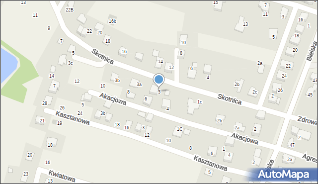 Pisarzowice, Skotnica, 3, mapa Pisarzowice