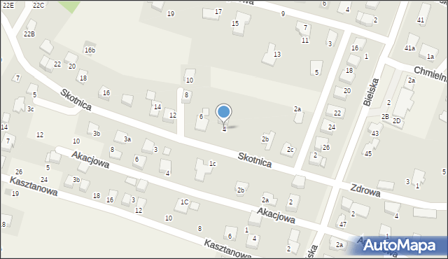 Pisarzowice, Skotnica, 4, mapa Pisarzowice