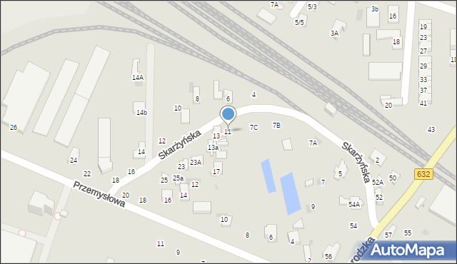 Płońsk, Skarżyńska, 11, mapa Płońsk