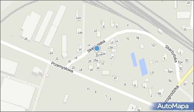 Płońsk, Skarżyńska, 23, mapa Płońsk