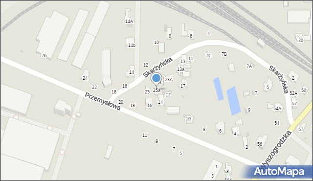 Płońsk, Skarżyńska, 25a, mapa Płońsk