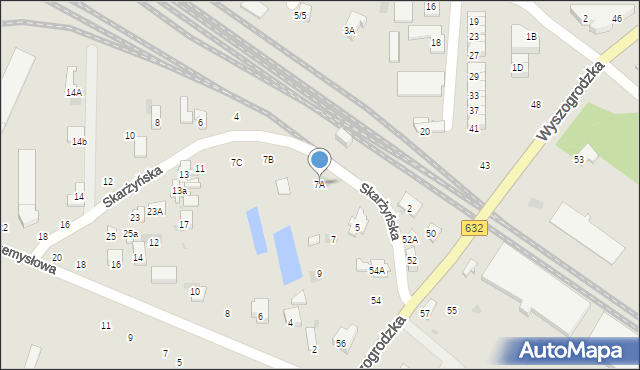 Płońsk, Skarżyńska, 7A, mapa Płońsk