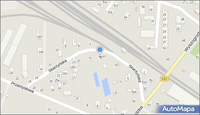 Płońsk, Skarżyńska, 7B, mapa Płońsk