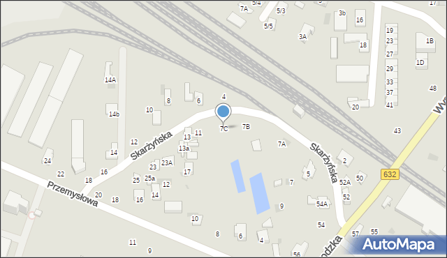 Płońsk, Skarżyńska, 7C, mapa Płońsk