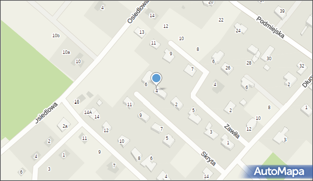 Podańsko, Skryta, 4, mapa Podańsko