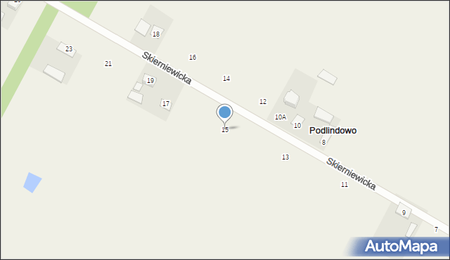 Podlindowo, Skierniewicka, 15, mapa Podlindowo