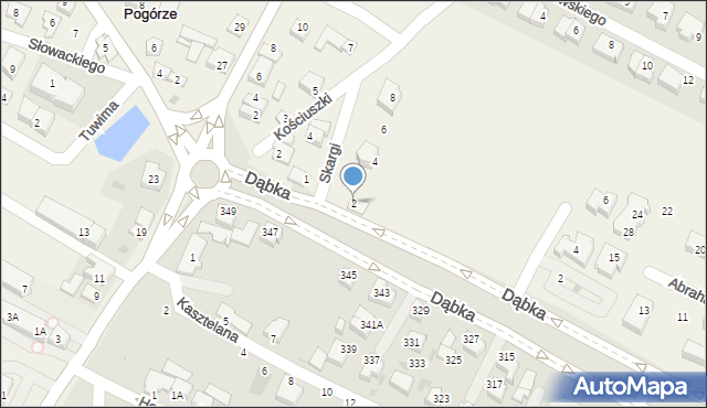 Pogórze, Skargi Piotra, ks., 2, mapa Pogórze