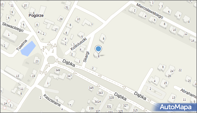 Pogórze, Skargi Piotra, ks., 4, mapa Pogórze