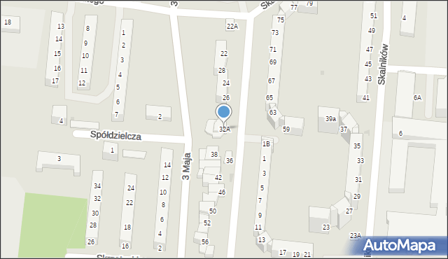 Polkowice, Skalników, 32A, mapa Polkowice