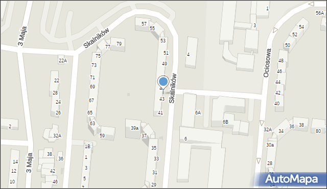 Polkowice, Skalników, 43a, mapa Polkowice