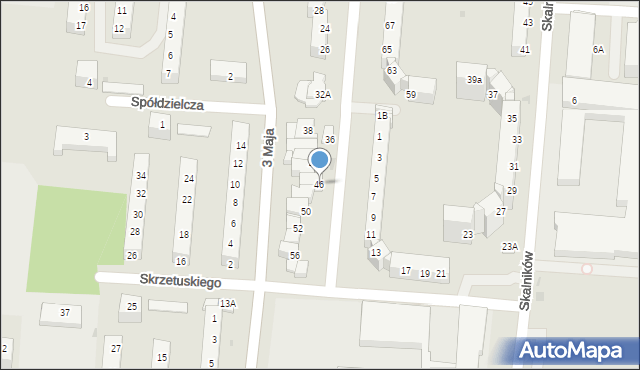 Polkowice, Skalników, 46, mapa Polkowice