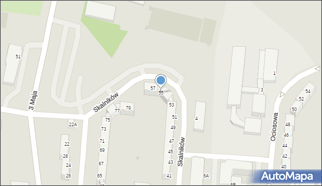 Polkowice, Skalników, 55, mapa Polkowice