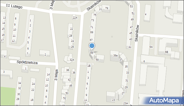 Polkowice, Skalników, 63, mapa Polkowice