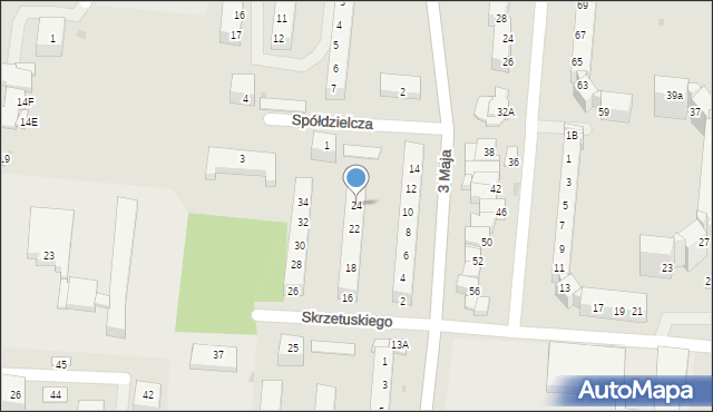 Polkowice, Skrzetuskiego, 24, mapa Polkowice