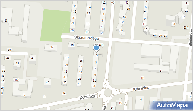 Polkowice, Skrzetuskiego, 3, mapa Polkowice