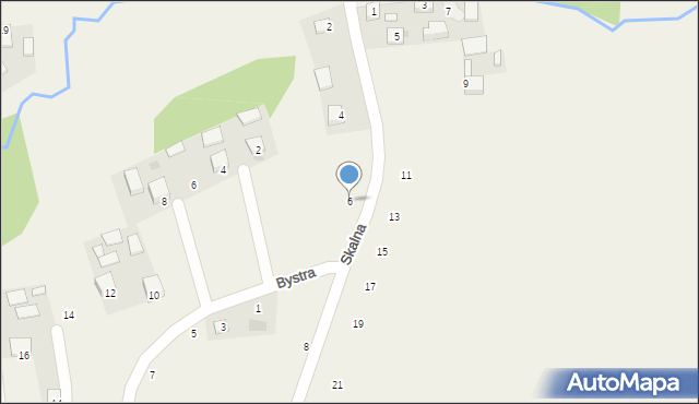 Poręba Spytkowska, Skalna, 6, mapa Poręba Spytkowska