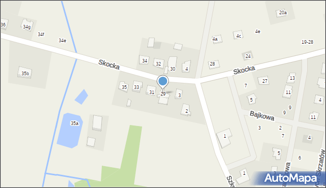 Potrzanowo, Skocka, 29, mapa Potrzanowo