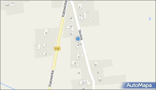 Pruchna, Skośna, 4, mapa Pruchna