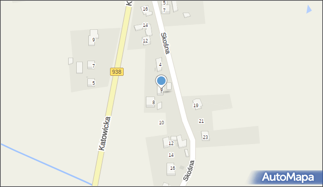 Pruchna, Skośna, 6a, mapa Pruchna