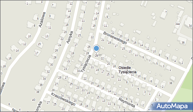 Prudnik, Skłodowskiej-Curie Marii, 24, mapa Prudnik