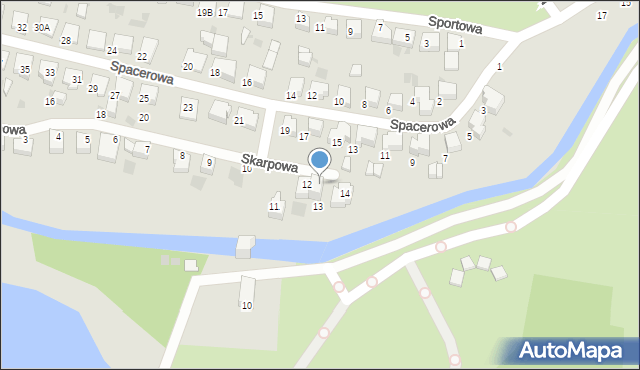 Pruszcz Gdański, Skarpowa, 15, mapa Pruszcz Gdański