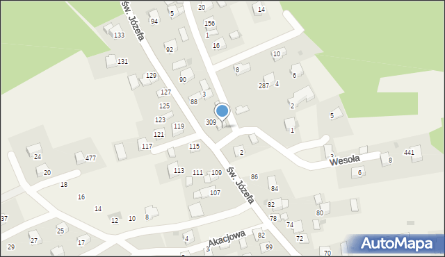 Przeginia Duchowna, Skalna, 1, mapa Przeginia Duchowna