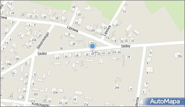 Przemków, Skiby Jana, ks., 19, mapa Przemków