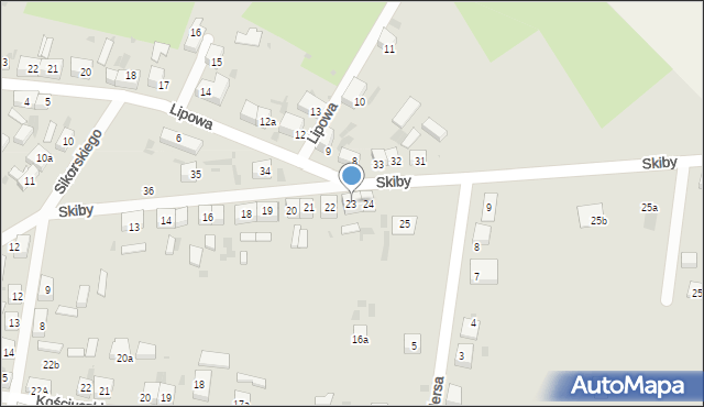 Przemków, Skiby Jana, ks., 23, mapa Przemków