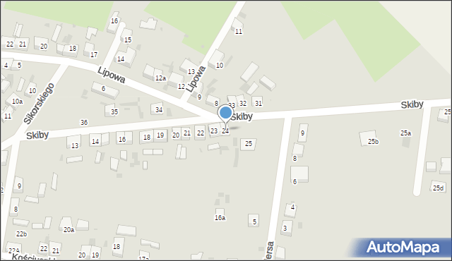 Przemków, Skiby Jana, ks., 24, mapa Przemków