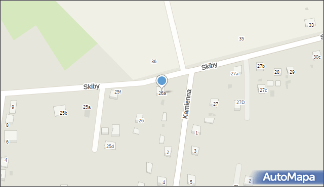Przemków, Skiby Jana, ks., 26a, mapa Przemków