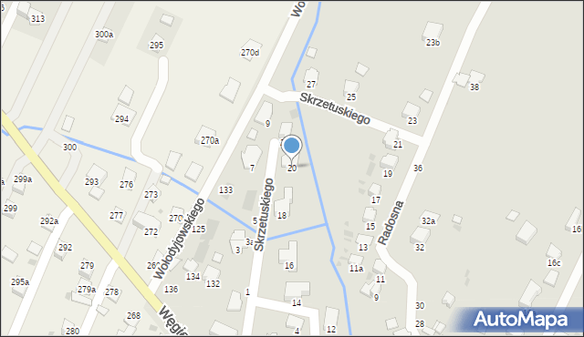 Przemyśl, Skrzetuskiego Jana, 20, mapa Przemyśla