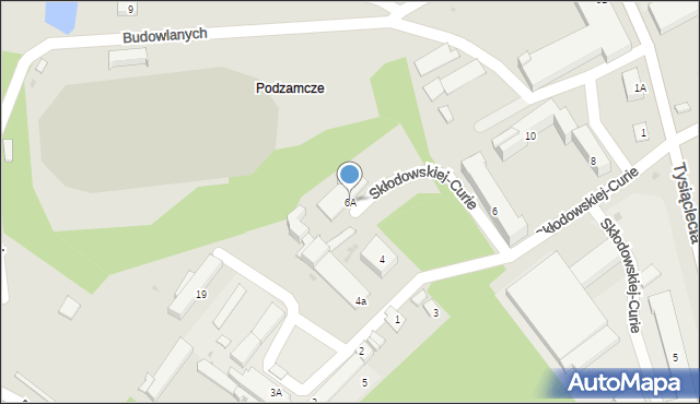 Przeworsk, Skłodowskiej-Curie Marii, 6A, mapa Przeworsk